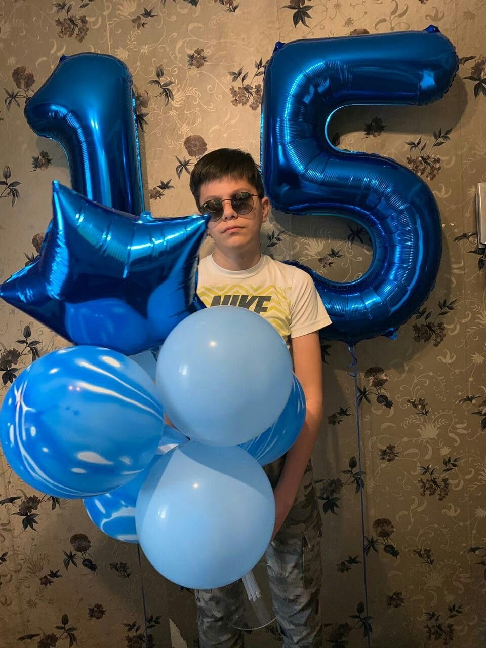 40 Inch Big Dark Blue Number 5 Balloon Birthday Decoration, Number 5 Helium Balloon 15 25 35 45 50 Years old Birthday Anniversary Party Supplies Foil Number Balloons Supplies Decorations