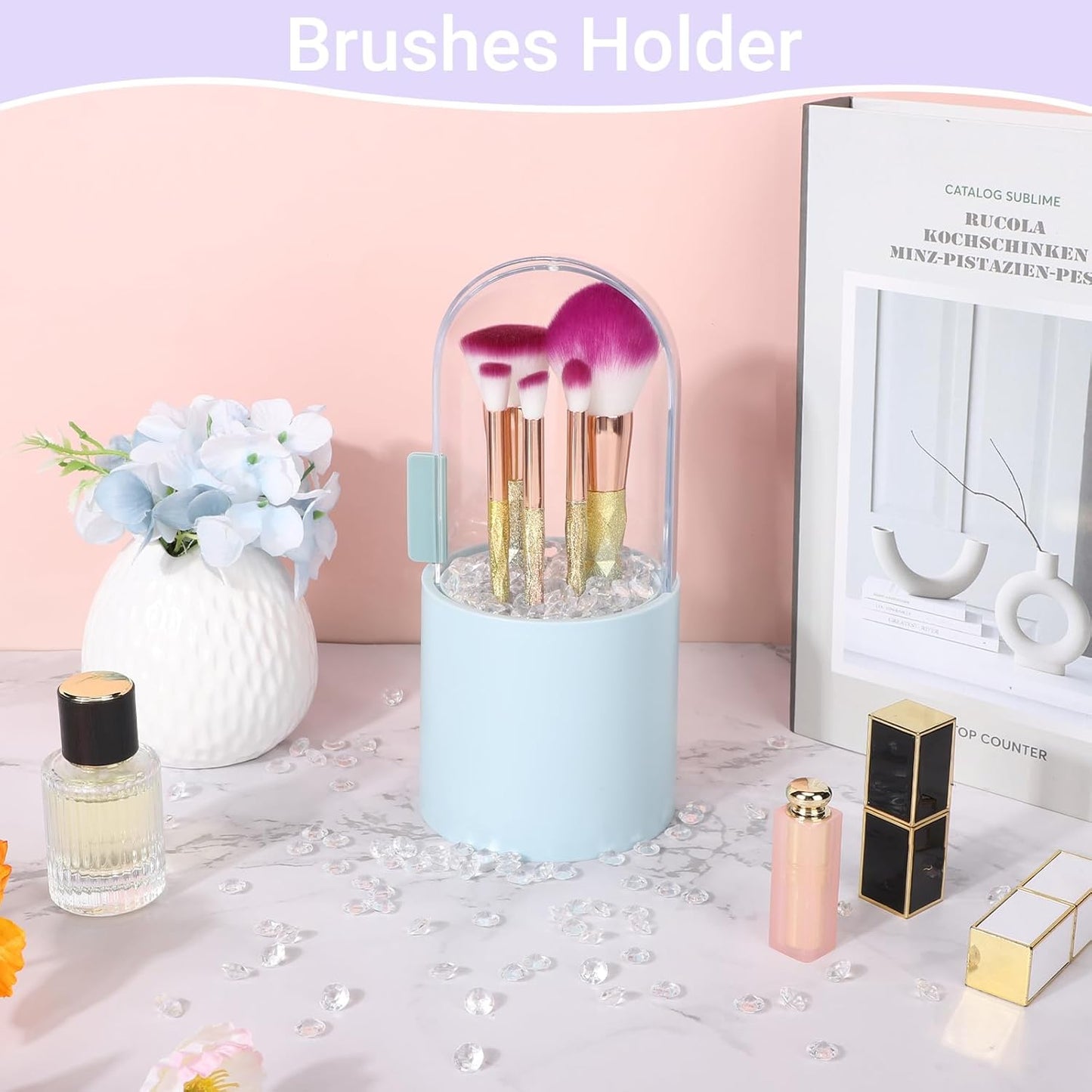 SUREAM 2000PCS Acrylic Ice Rocks - 10mm/0.39Inch, Clear Fake Diamonds for Wedding Party, Gems Treasure Crystal for Table Scatter, Crafts, Vase Filler, Photography Props, Home Decoration, No Holes