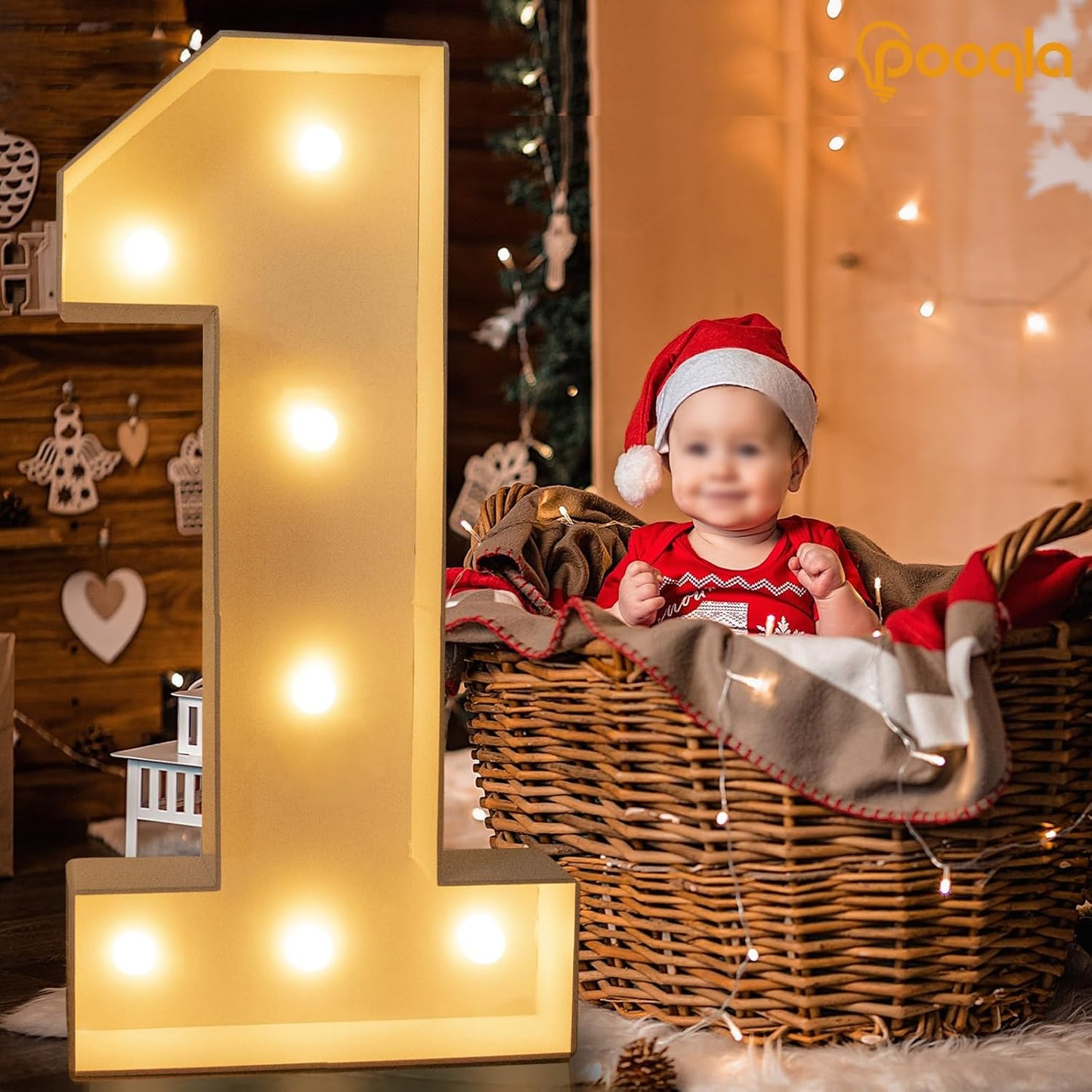 Pooqla 3FT Marquee Light Up Numbers 2, LED Large Lighted Marquee Numbers for 2nd 20th 21st 25th Birthday Decorations, Giant Mosaic Number Gift for Girls Boys Wedding Anniversary Party Decorations