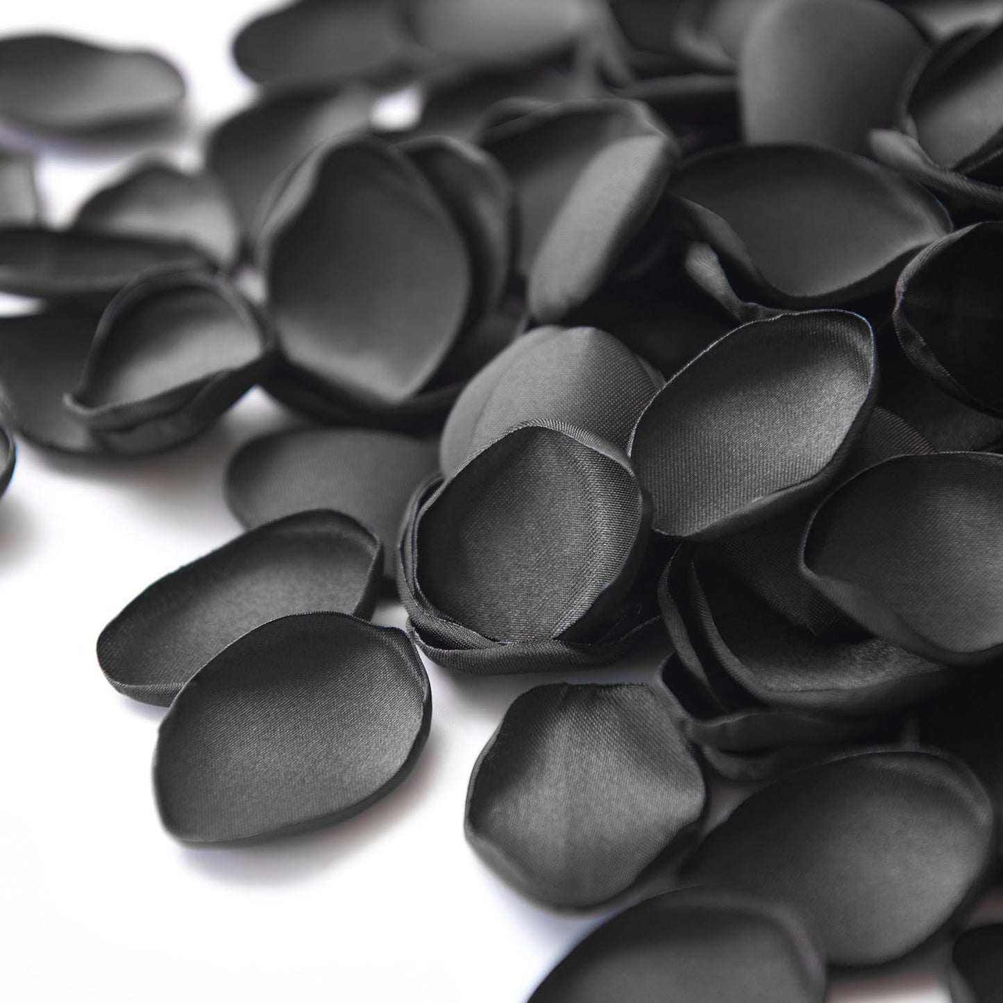Ling's Moment Rose Petals, Silk Flower Petals for Wedding/Aisle/Flower Girl Baskets/Table Centerpiece Décor,etc.Black 200pcs