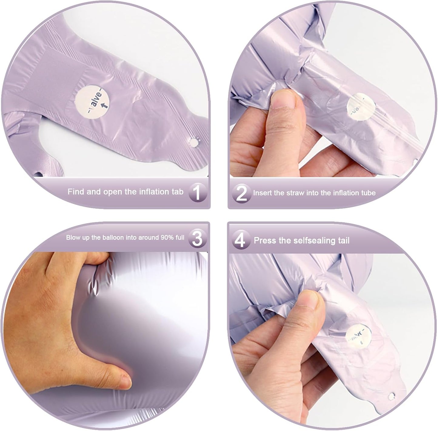 Lilac Number 1 Balloon 40 inch, Number 1 Birthday Balloons for Boy Girl, Lavender Foil One Balloon for 1st 10 11 12 16 18 Birthday Party, Anniversary Celebration Numbers Decorations