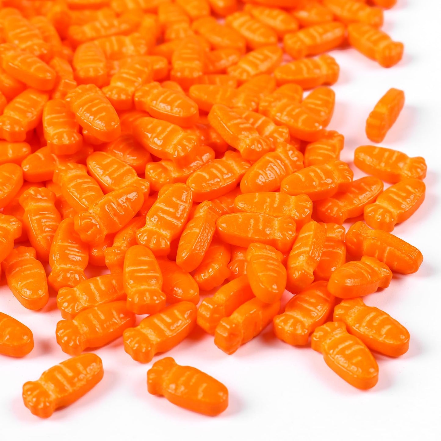 Edible Carrot Sprinkles for Cake Decorating, Carrot Cake Decorations for Easter Cupcakes, Carrot Cake, Macaron, Ice Cream Topping, Cookies(120g/4.23oz)