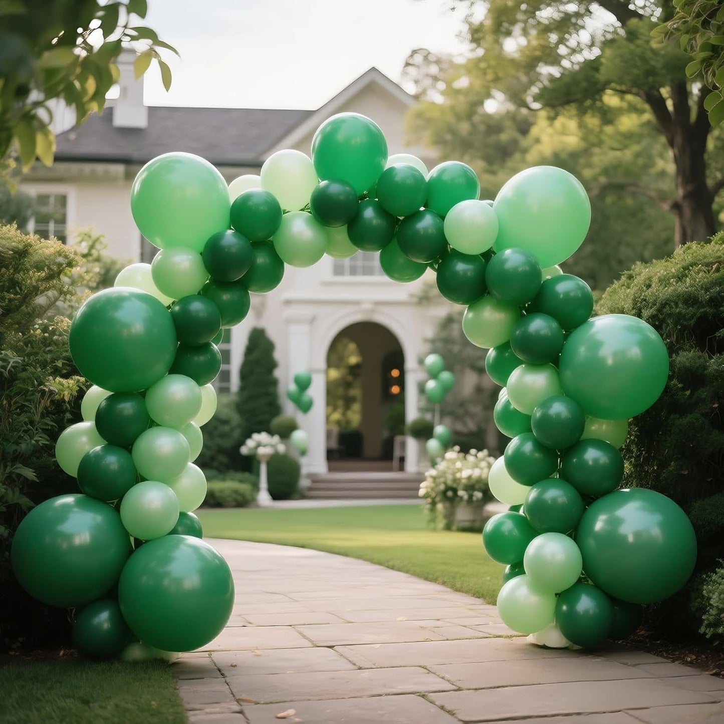 KAWKALSH Dark Green Balloon 12 Inch, 110pcs Latex Party Balloons Helium Bright Color for Birthday Baby Shower Wedding Party Supplies Arch Garland Decoration