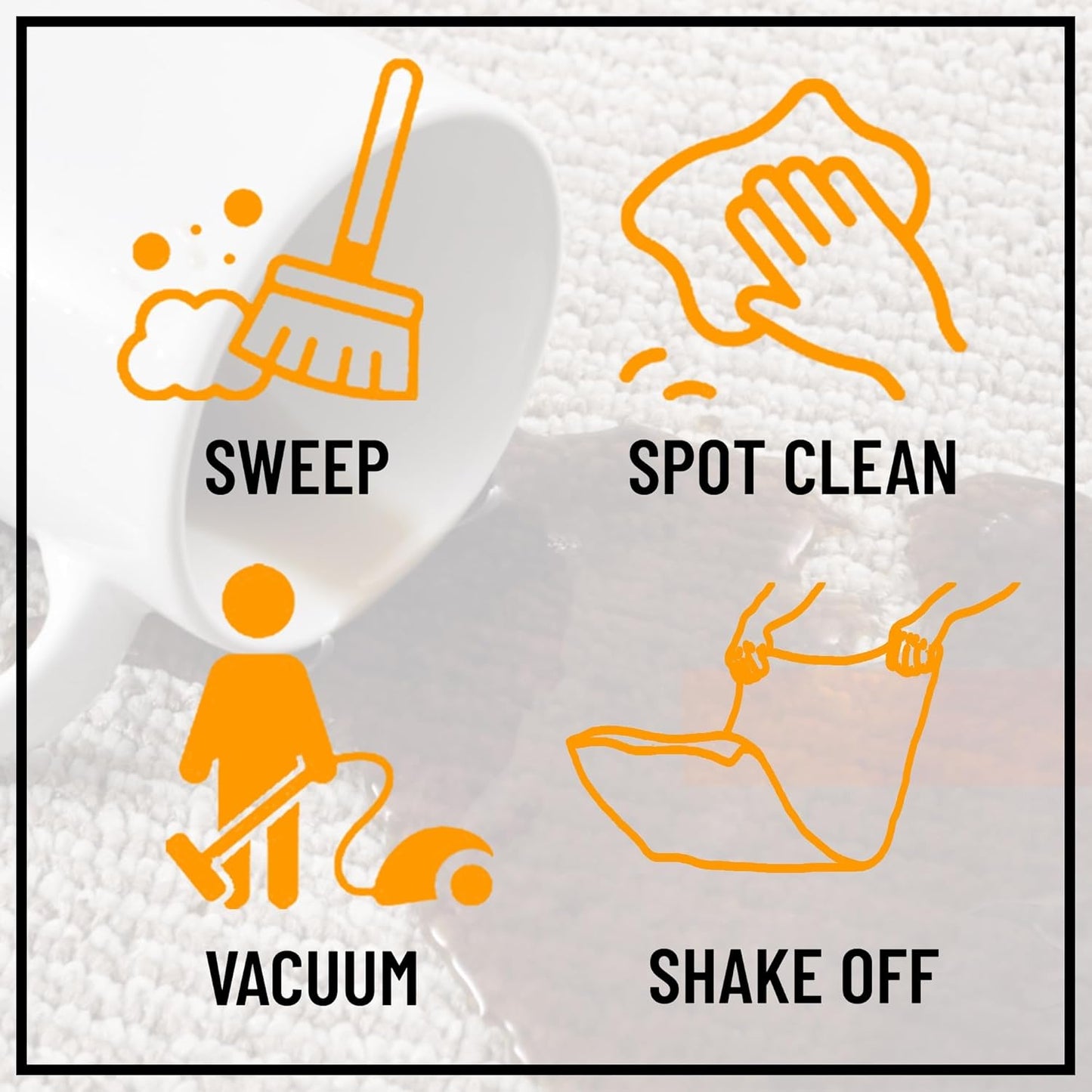 Ottomanson 2' x 11' Ultra-Thin Hallway Runner Rug - Durable Non-Slip Carpet for High-Traffic Areas - Fits Under Doors for Seamless Entry - Ideal for Kitchen, Entryway, Bedroom & Living Room, Gray