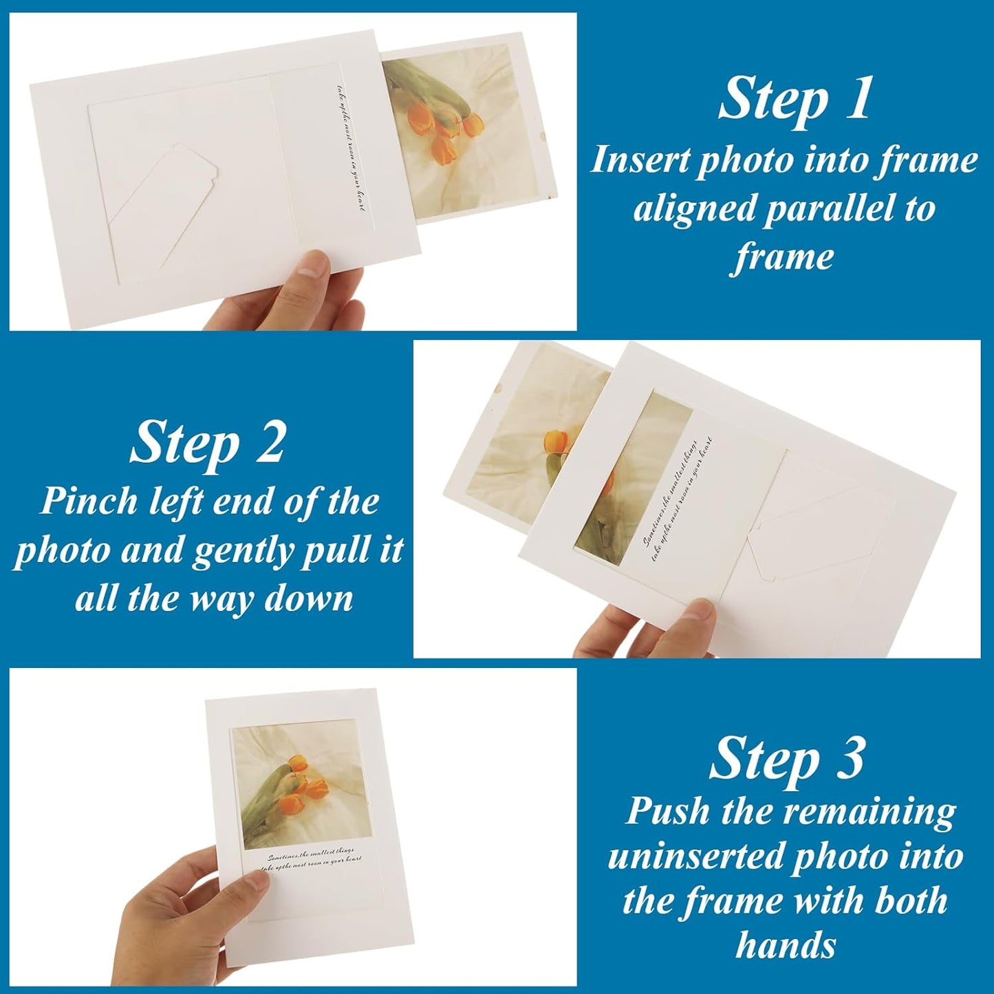 SHUESS 100 Pack White Paper Picture Frames 4 x 6 Standing Cardboard Photo Frames with EaselPaper Photo Frames Cards, Gallery Frames Bulk DIY Photo Banner for Family Christmas Graduation Wedding Display