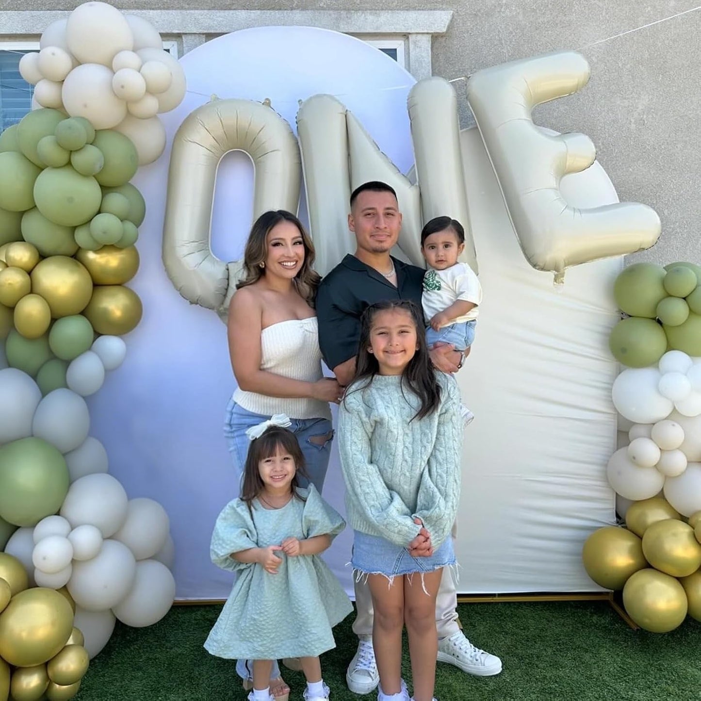 40 Inch Letter Balloons H, Big Custom A-Z Alphabet Foil Name Balloon Cream White, Self Inflating Beige Customize Helium Balloon Letters H for Women Girls Happy Birthday Oh Baby Shower Party Decoration