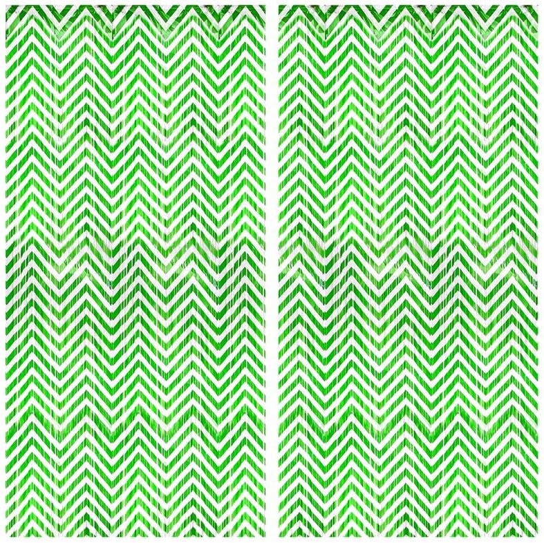 KatchOn, Green and White Foil Fringe Curtains - 6.5x6.5 Feet | Green Foil Fringe Curtain for Green and White Party Decorations, Graduation Decorations 2025 | Forest Green Birthday Decoration