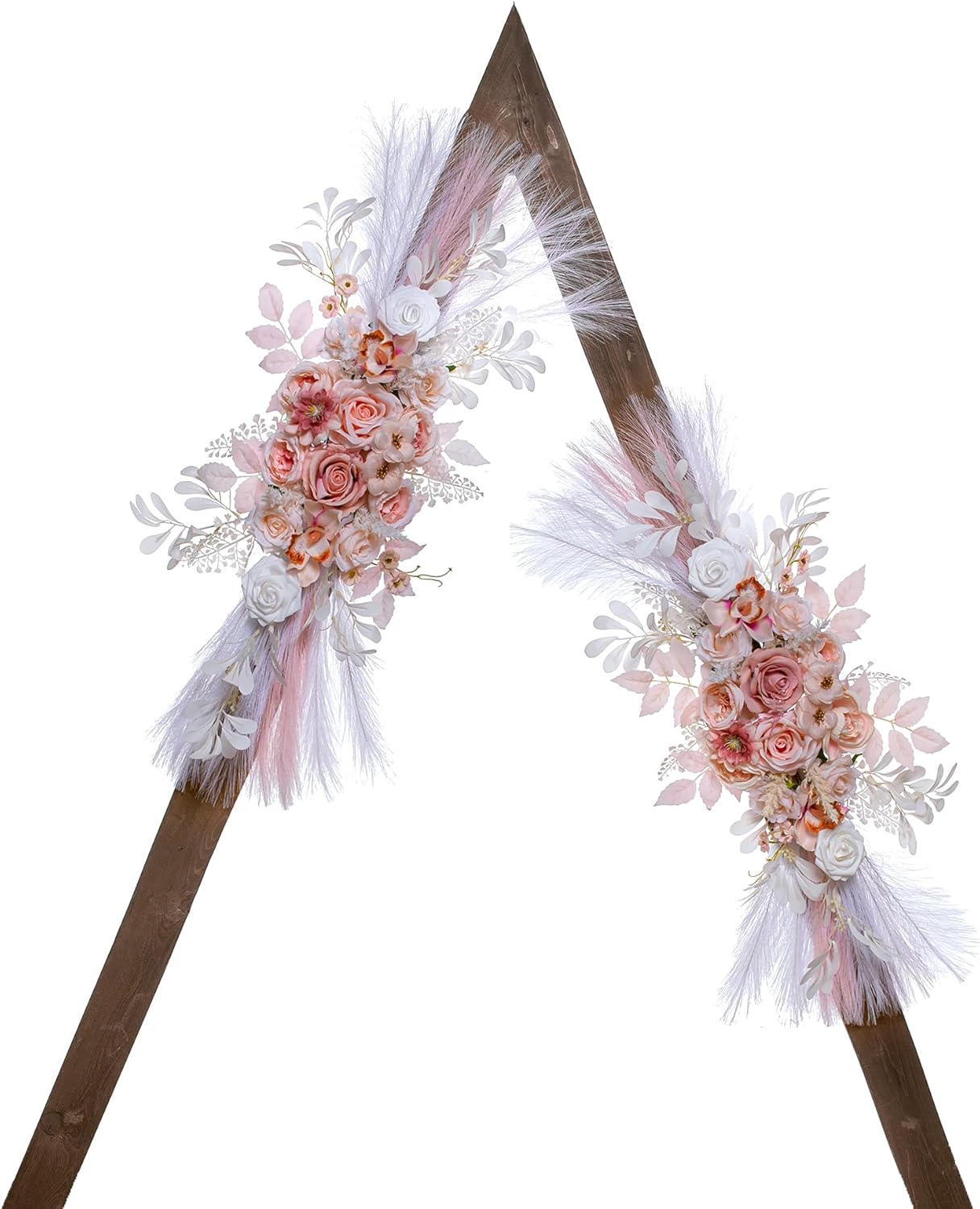 Wedding Arch Flowers, Artificial Flowers for Decoration, Large Flower Swag for Boho Styles Wedding Ceremony Floral Decor - Pack of 2