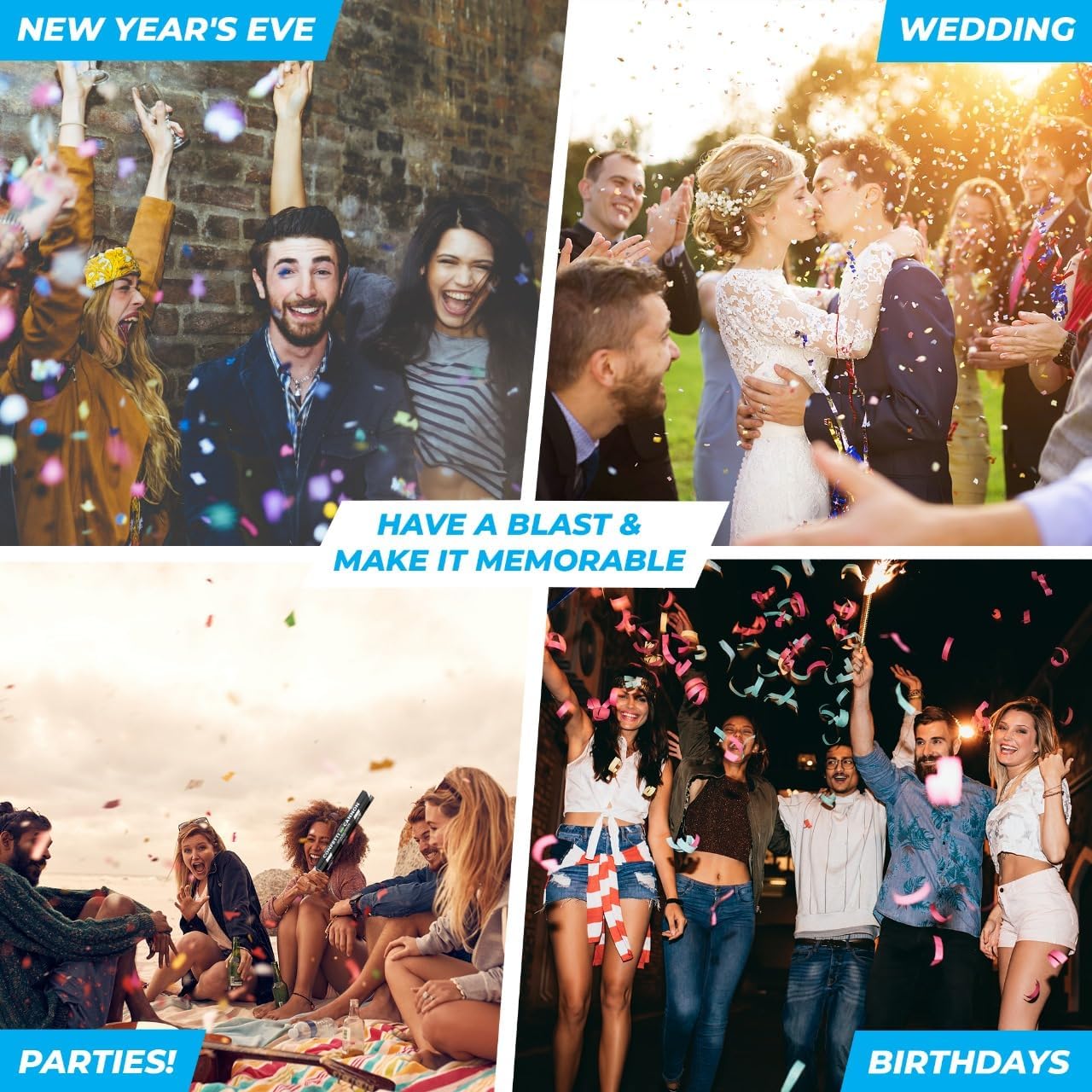 Gold Confetti Paper - BULK 2.2lbs | 1kg, Biodegradable Tissue Paper, Rainbow Light Weight, Non-Staining Paper, for Events, Crafts, Decorations