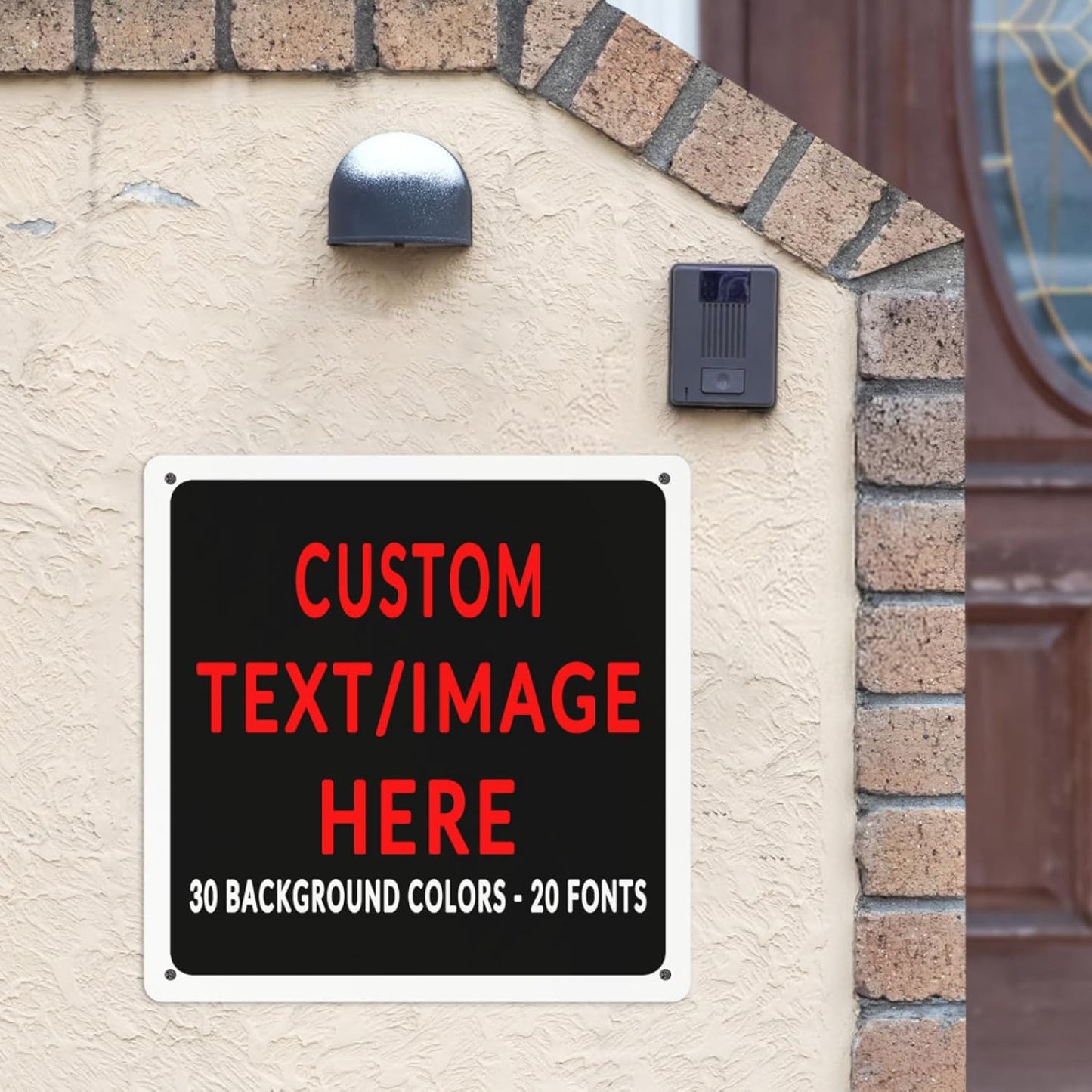 Custom Sign Personalized Custom Metal Sign, Customize For Office, Business, Workplace, Office, Home, Delivery Signs 12x12