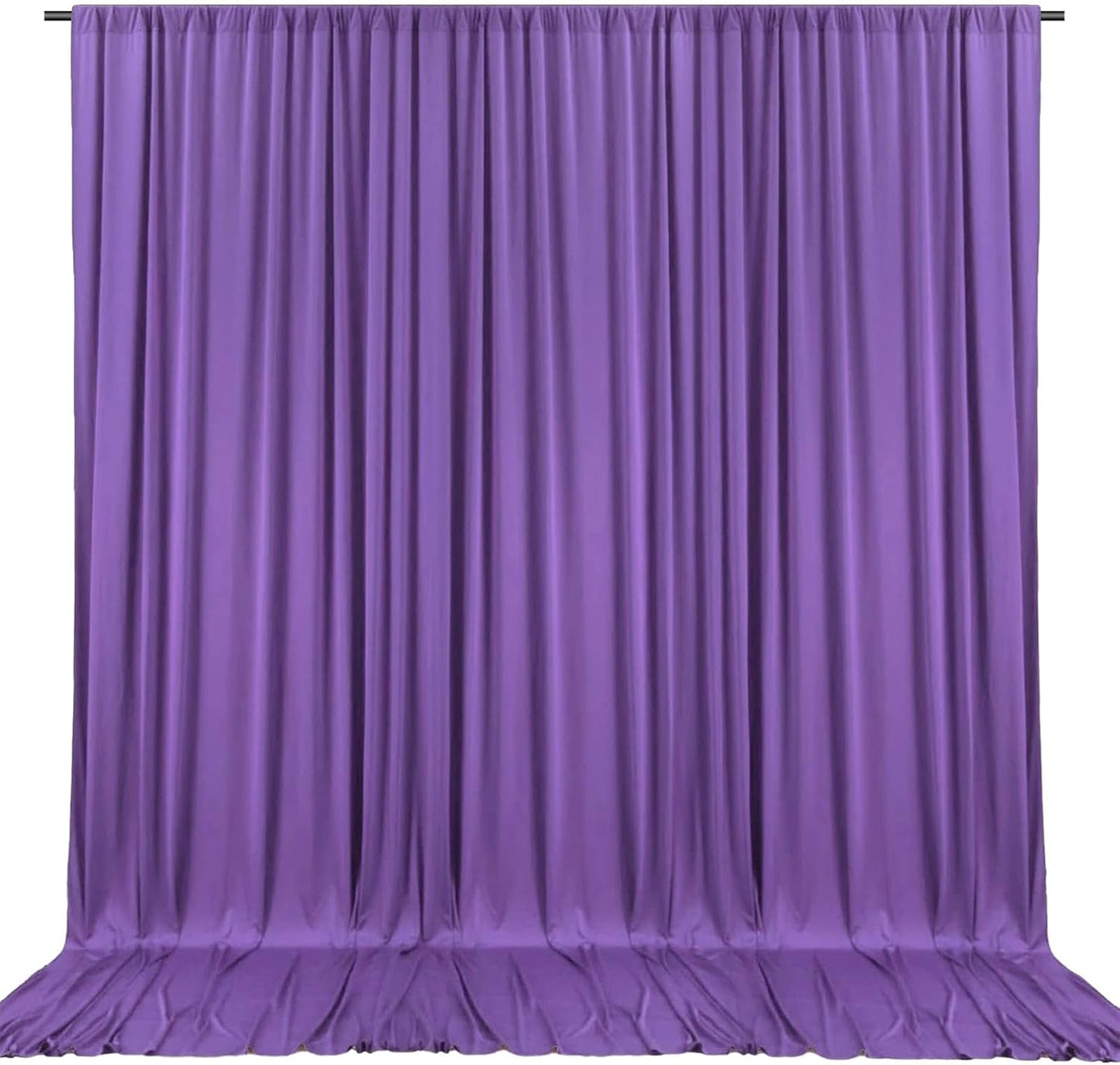10 x 10 Feet Purple Backdrop Curtain for Partie, Background Curtains for Photoshoot, Birthday, Wedding, Halloween, Thanksgiving, Christmas Day, New Year Party Decorations 5Ft x 10Ft, 2 Panels