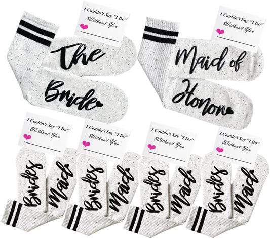 Bridesmaid Gifts For Women Wedding Gifts Proposal Set Bachelorette Party Favors Decorations Bride Socks…