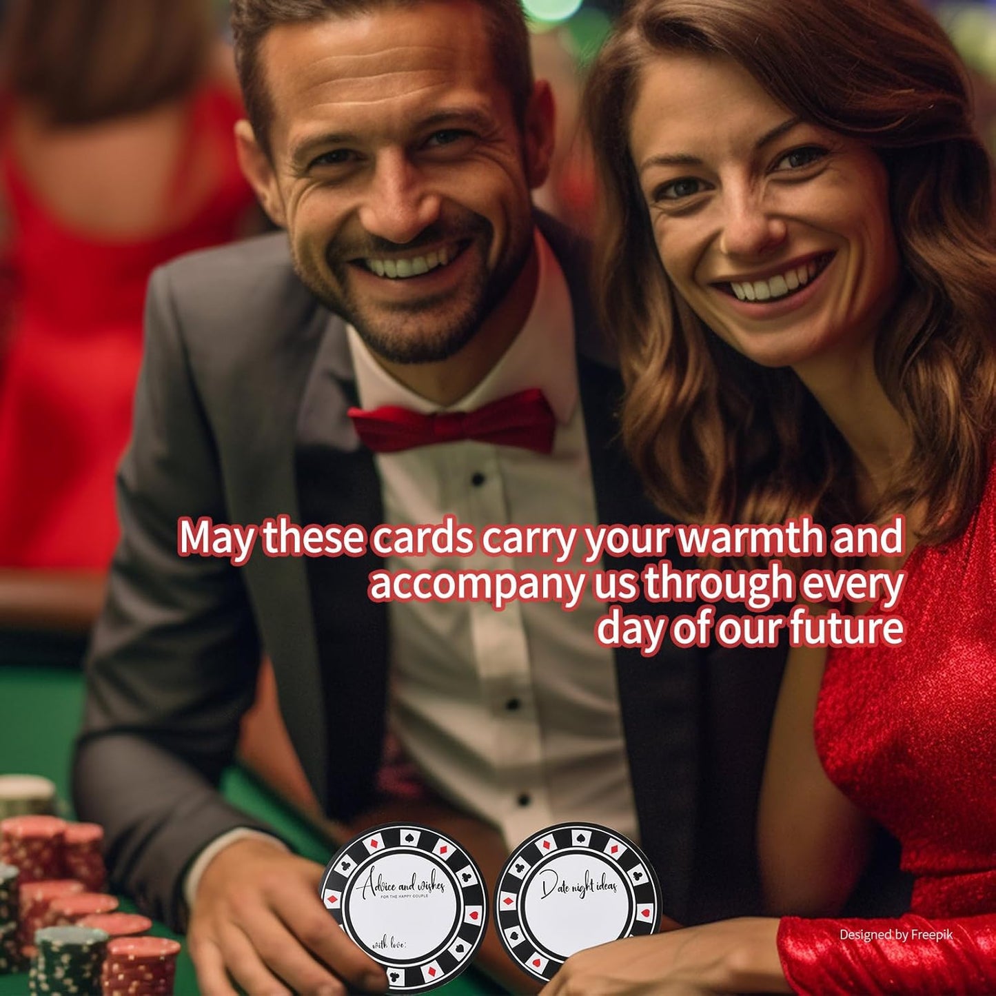 Bridal Shower Games Casino Bridal Shower Advice Cards Wedding Games 50 Guests Advice and Wishes