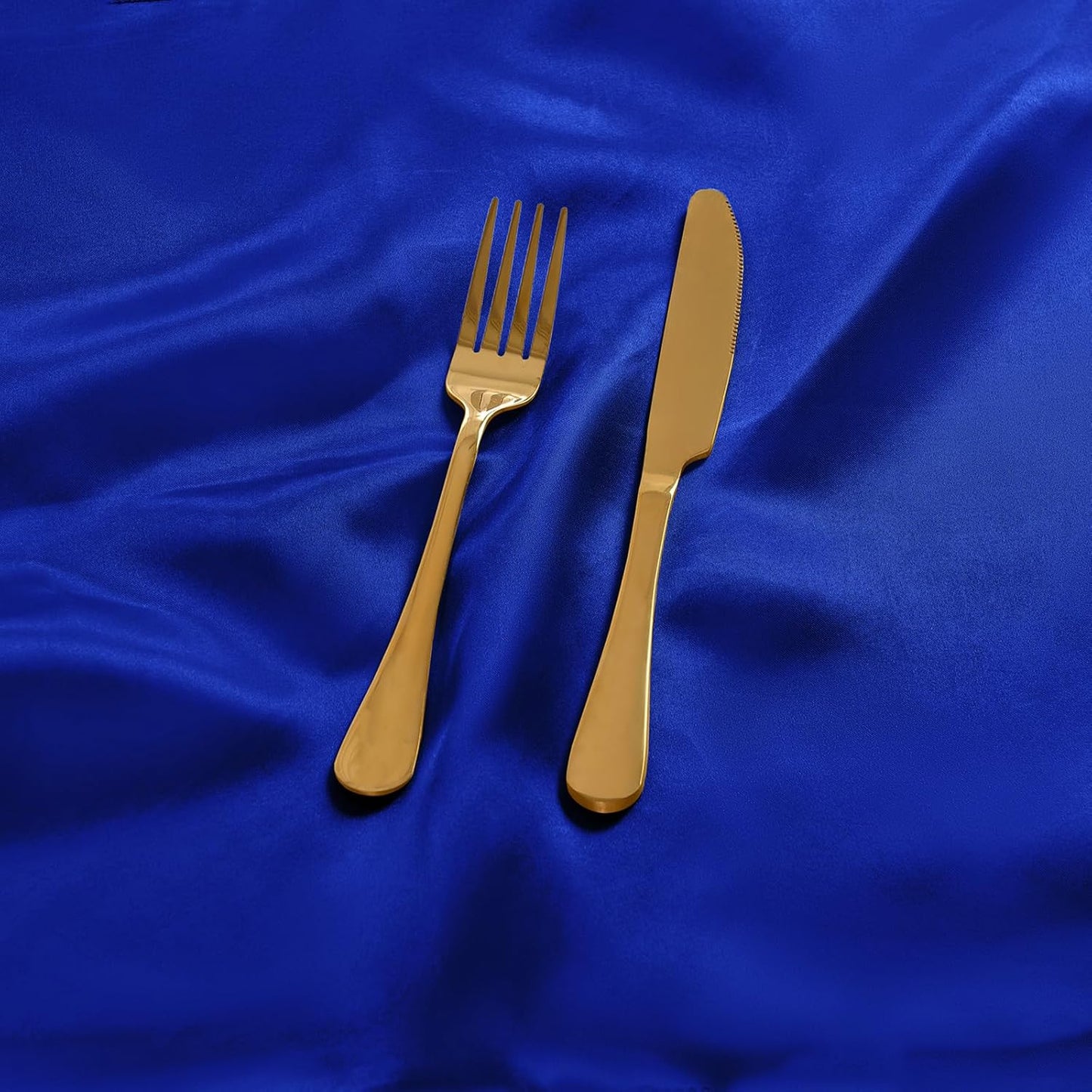 12 Pieces Royal Blue Satin Napkins, 17" x 17" Square Table Napkins, Silky Soft Smooth Washable Napkins for Restaurant, Weddings, Dinner, Party Decoration