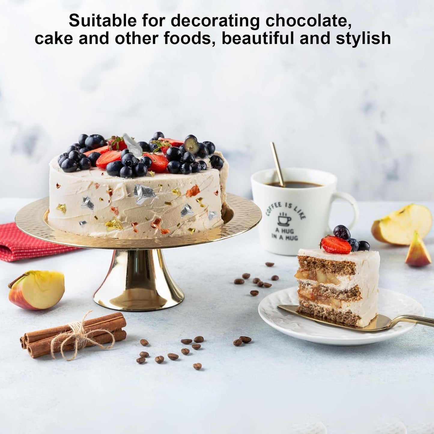 Edible Gold Leaf, Gold Leaf Cake Decoration Gold Flakes Food Gold Foil Decoration Baking Gold Foil Decor Chocolates Decor Gold Leaf Sheets for Cooking Dessert Decoration Crafts Makeup (Gold and Silver)