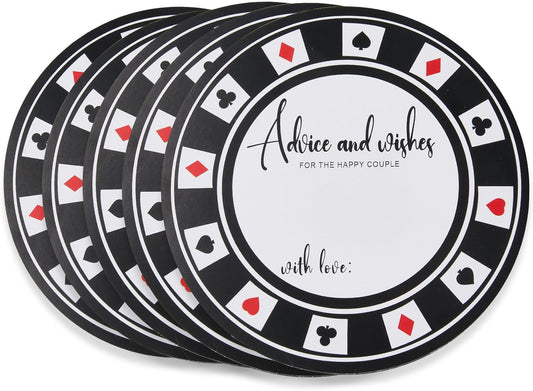 Bridal Shower Games Casino Bridal Shower Advice Cards Wedding Games 50 Guests Advice and Wishes