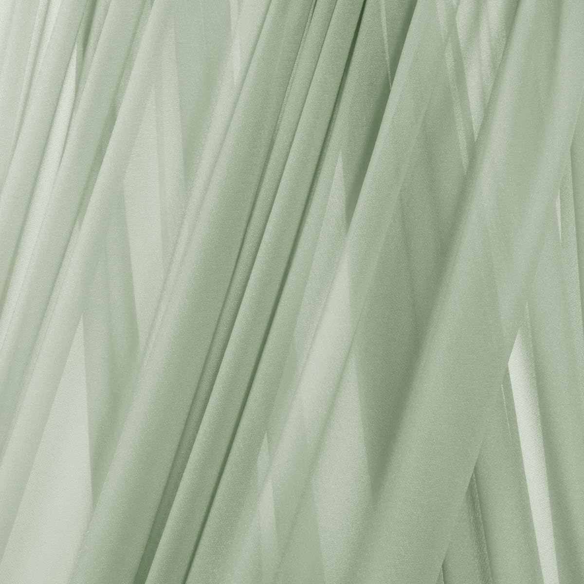 MLMC Sage Green Wedding Arch Draping Fabric 1 Panel 29" x 20 FT Extra Long Gauze Drapes Sheer Backdrop Curtains 6.6 Yards Outdoor Drapery Panels for Wedding Ceremony Party Ceiling Decoration