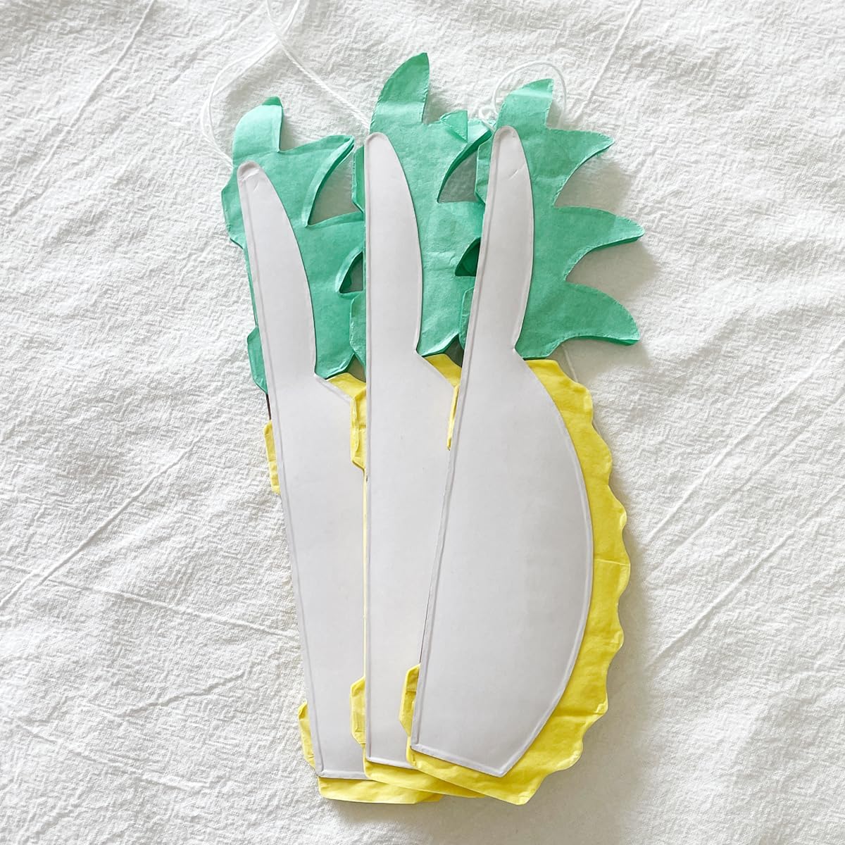 10inch Paper Pineapple Honeycomb Decorations 8pcs Tissue Party Pineapple Centerpieces Hanging Pineapple for Table Decor for Summer Tropical Hawaiian Beach Decor