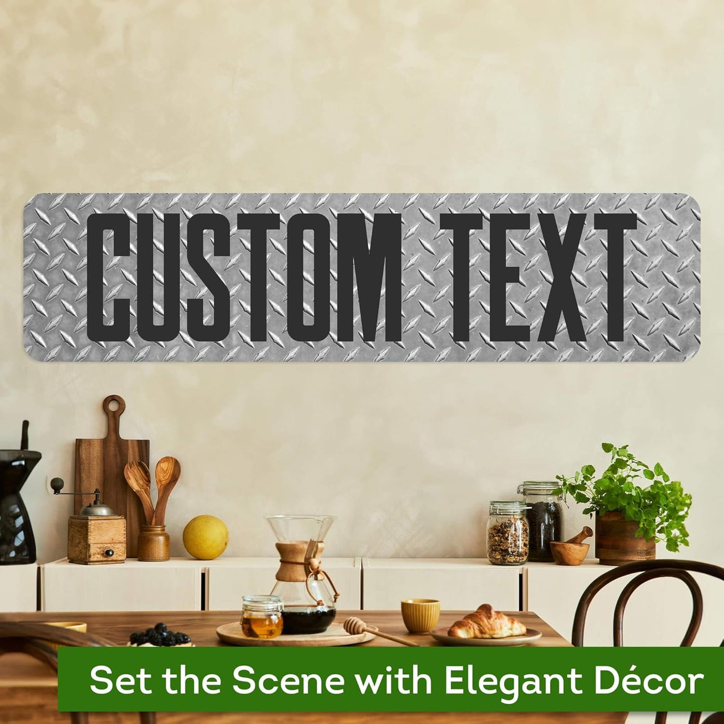 Custom Sign, Custom Street Sign, 11 Font Colors, 13 Font Styles, 4 Hole Options, 22 Sizes, 12x48 Inches, Rust Free DiBound, Fade Resistant, Made in USA by My Sign Center (Diamond Metal)