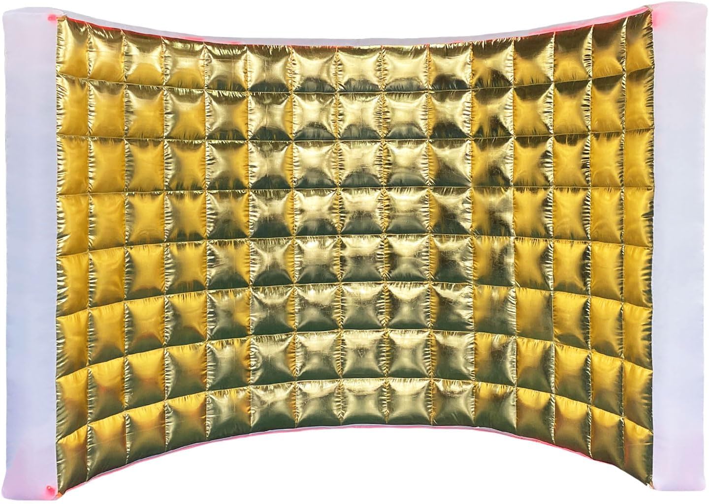 SAYOK Inflatable Photo Booth Wall (Gold, 119' 'x 59''x 91'') Selfie Booth Backdrop, Photo Booth Enclosure Inflatable Photo Shoot Background Golden Wall for Wedding Party Exhibition Event