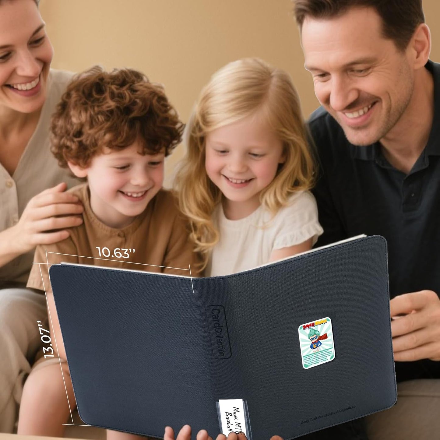 Premium ZiP Trading Cards Binder 9 Pockets, 936 Cards, Large Cards Book Album with Front Window & Lable Pocket, Card Collection Folder for TCG, MTG, Baseball, Football, Soccer and Games Cards