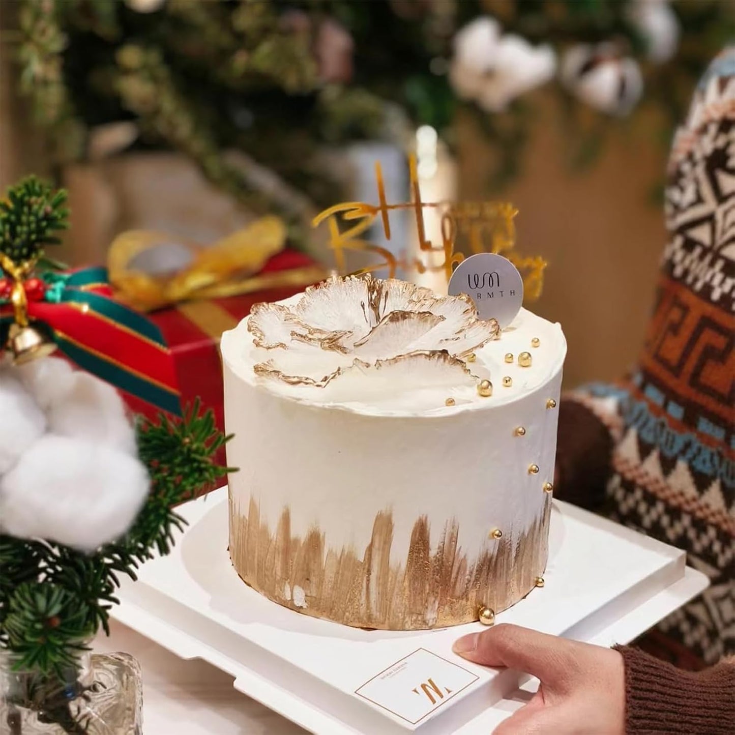 Sentovac 7mm Gold Pearl Sprinkles Edible Cake Decorating Sugar Candy Cookie Cake Cupcake Topper Ice Cream Baking Decorations Halloween Christmas Valentines Wedding Supplies