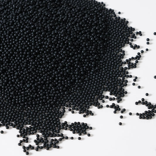 Edible Black Sprinkles, Black Nonpareils Sprinkles, 2mm Edible Pearls for Cakes, Cupcakes, Macarons, Donuts, Cakesicles, Perfect for Halloween (120g/4.23oz)