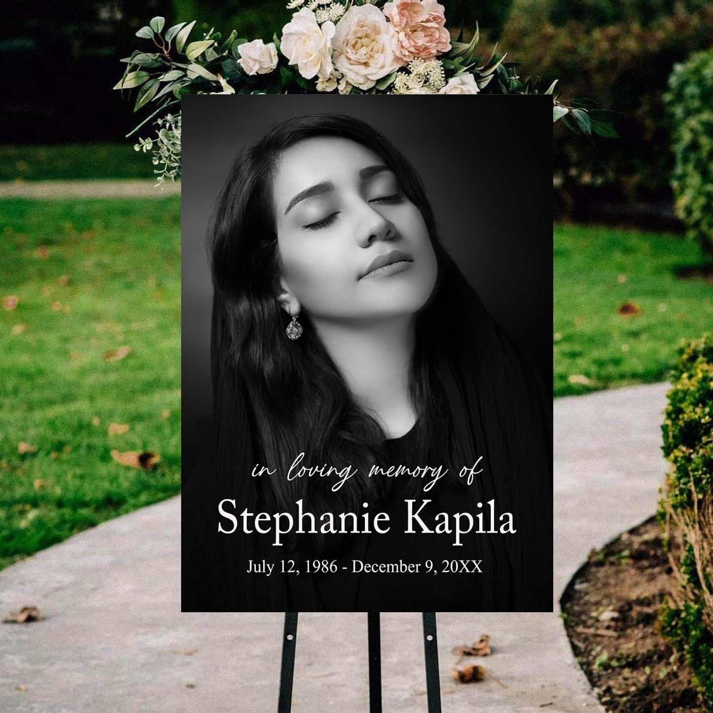 Funeral Welcome Sign, Memorial Welcome Sign, Celebration of Life Welcome Sign, Funeral Decor, Celebration Of Life Sign, Black Color Funeral Program