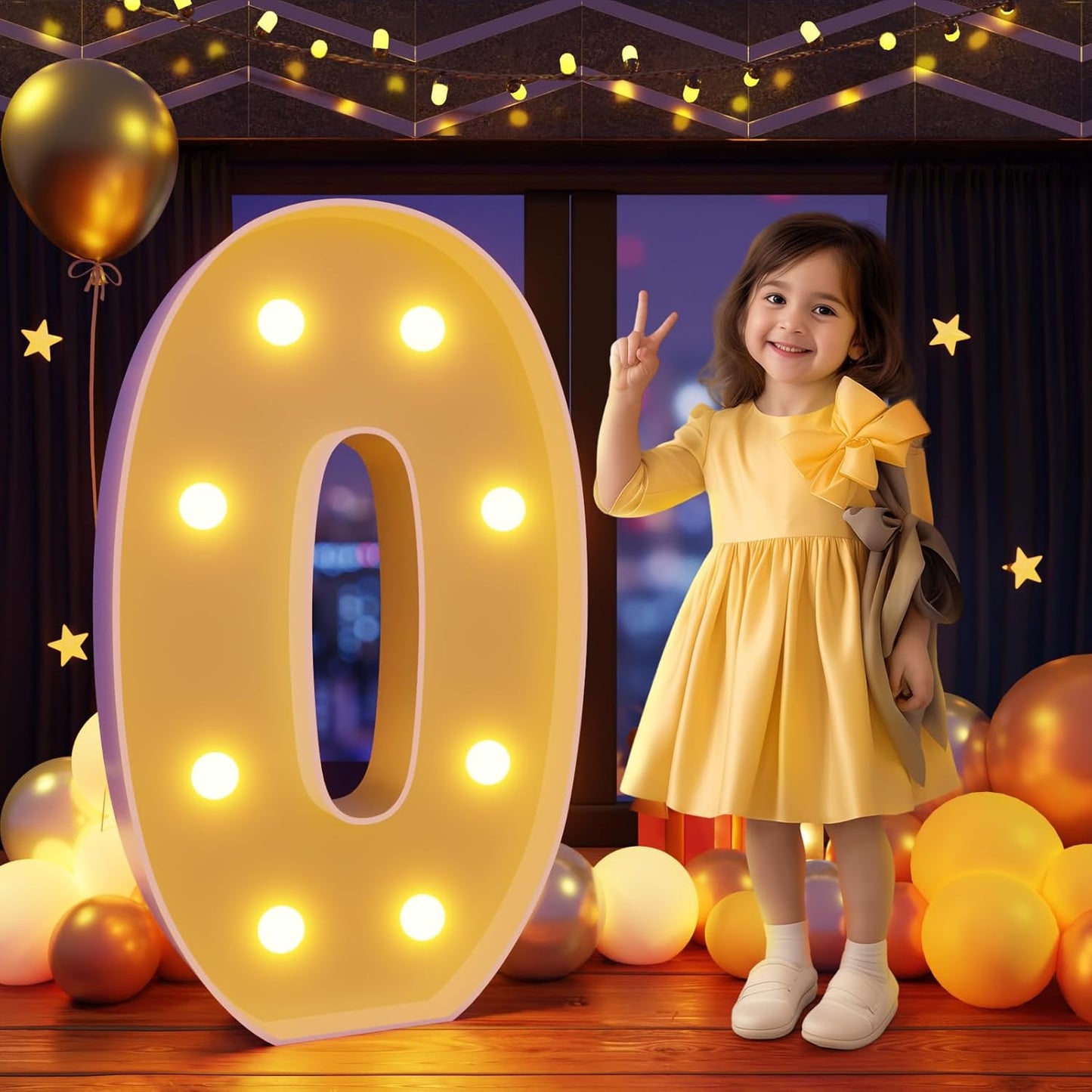 Marquee Letters 3 Feet Tall Large Light Up Letters O Happy Birthday Decorations Marry Me Engagement Party Decor Yellow Light Birthday Decorations Balloon Arch Kit Foam Sign O