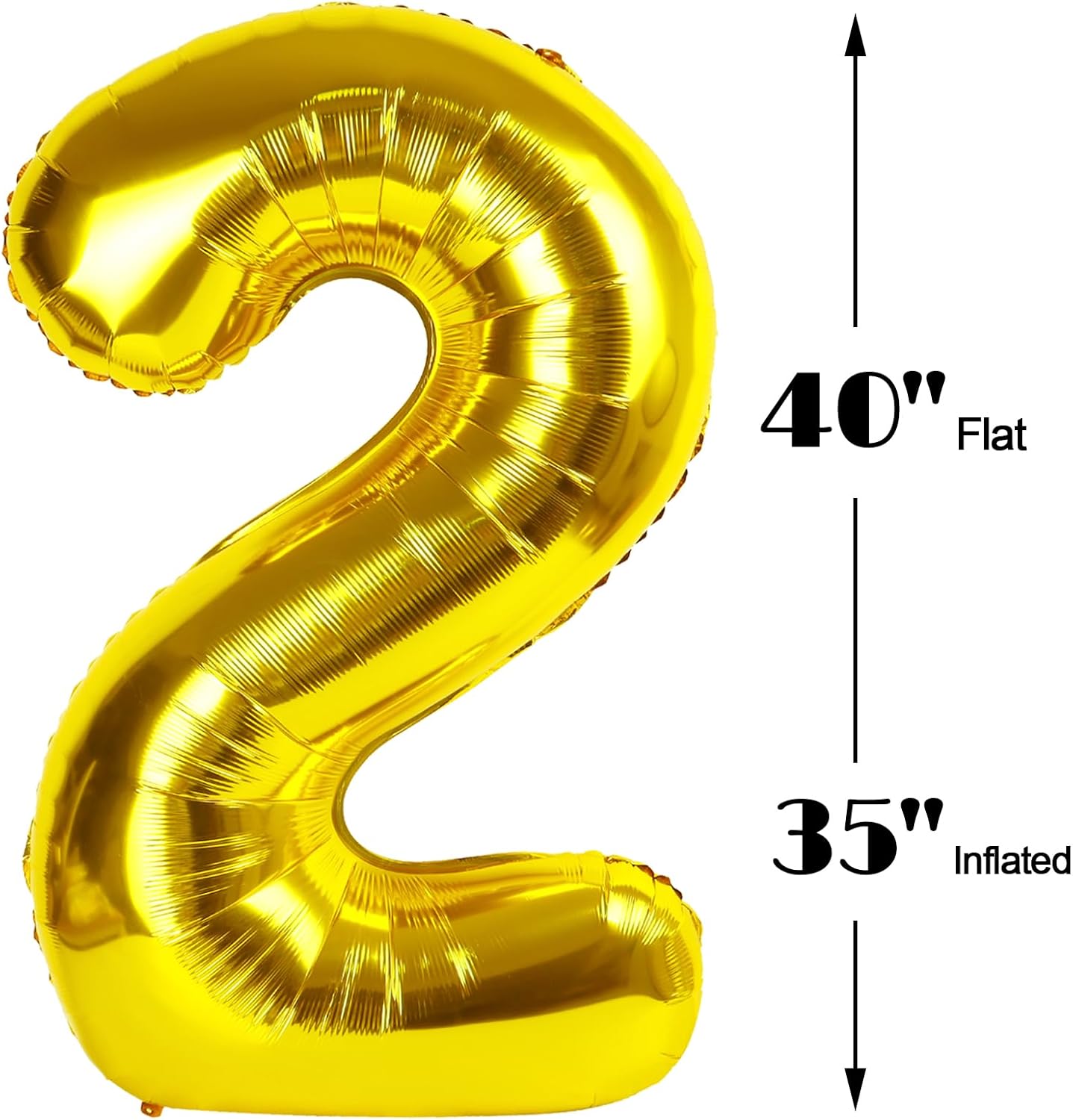 Gold 40 Inch Large Number 25 52 Birthday Balloon, 25 52 Birthday Decorations, Foil 25 52 Mylar Helium Numbers Balloons Girl Boy Anniversary Party Supplies