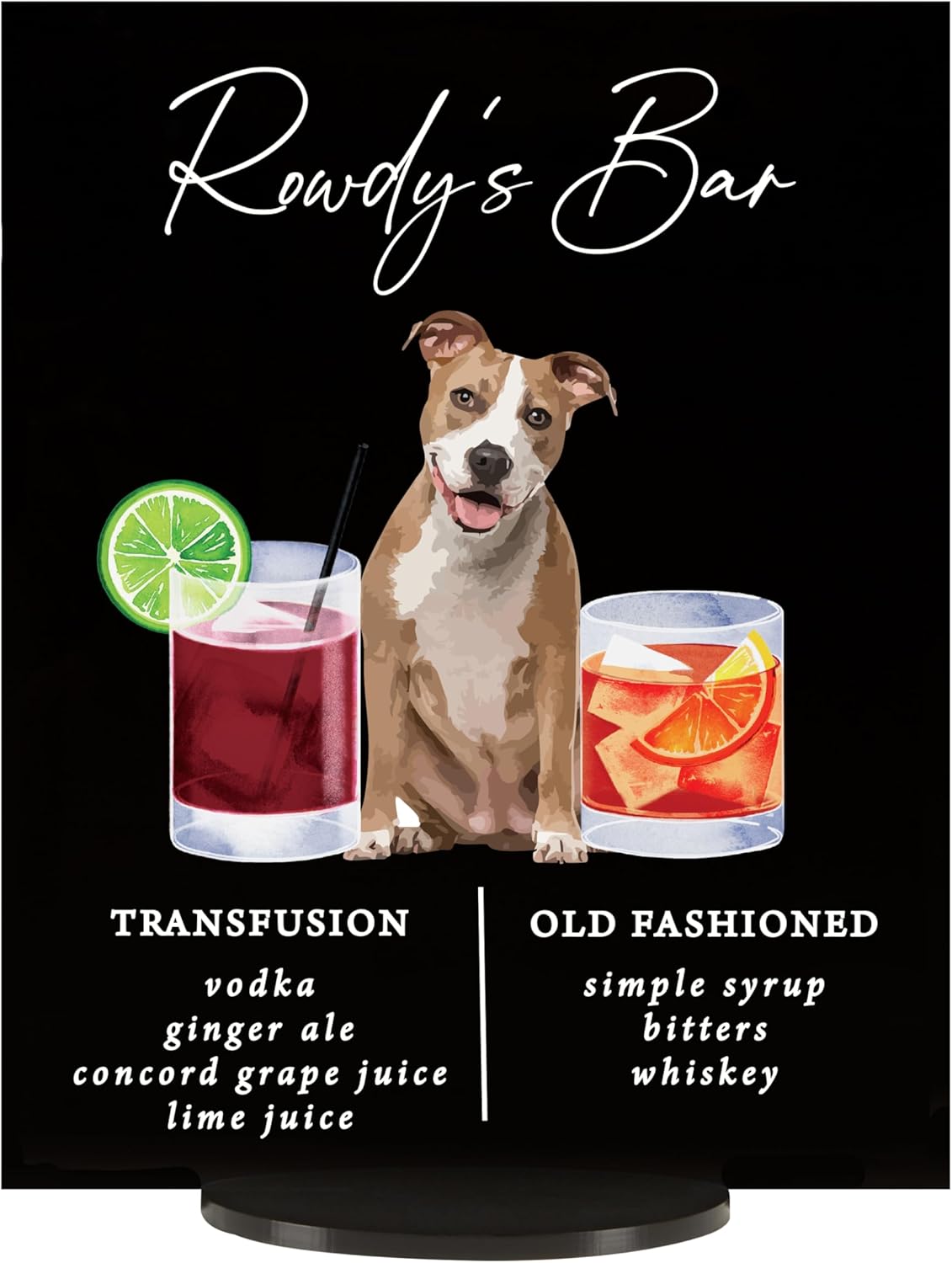 Pet Signature Drink Wedding Signs