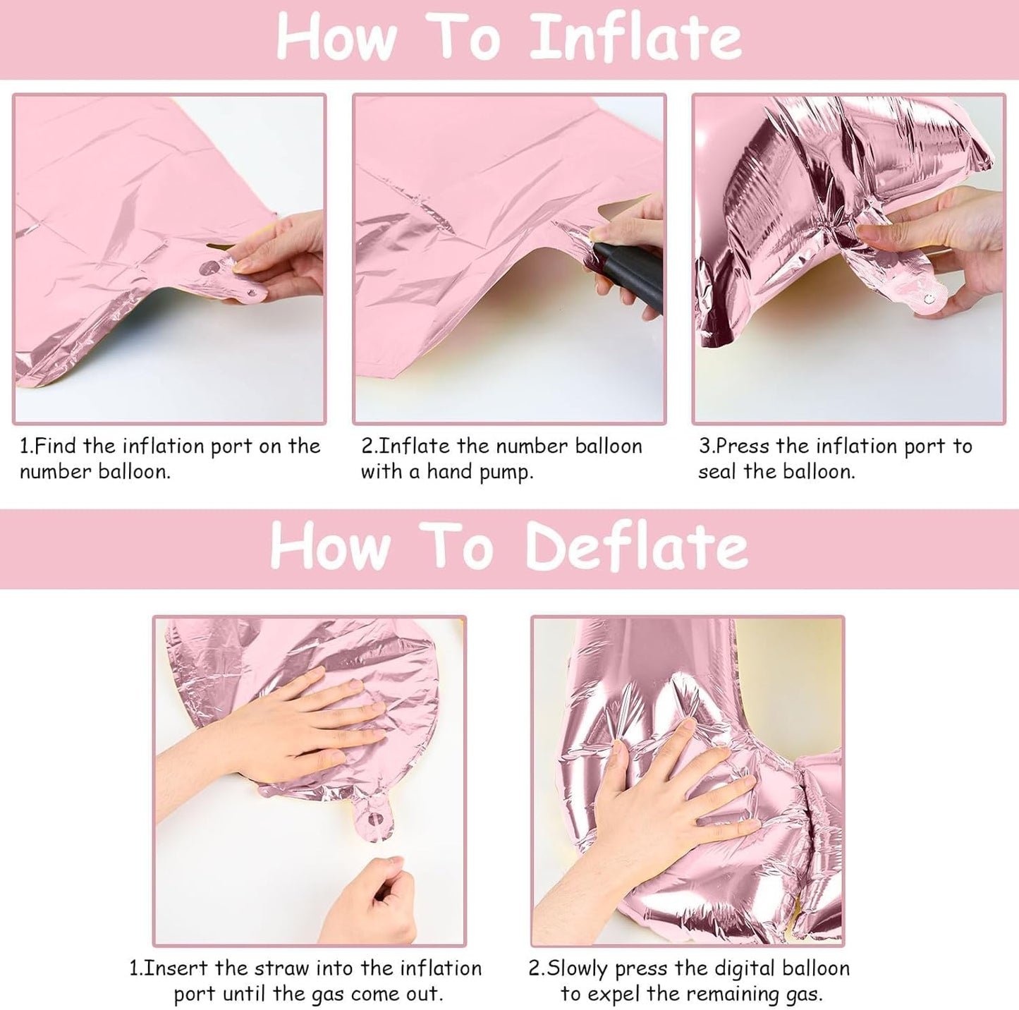 Pastel Pink Number 3 Balloon, 40 Inch Giant Pearl Light Pink Helium Foil Number 0-9 for Girls, Self Inflating 3rd Birthday Balloon for Women Anniversary Baby Shower Princess Party Decorations Supplies