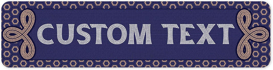 Custom Sign, Custom Street Sign, 11 Font Colors, 13 Font Styles, 4 Hole Options, 22 Sizes, 12x48 Inches, Rust Free DiBound, Fade Resistant, Made in USA by My Sign Center (Fauxsaic 1)