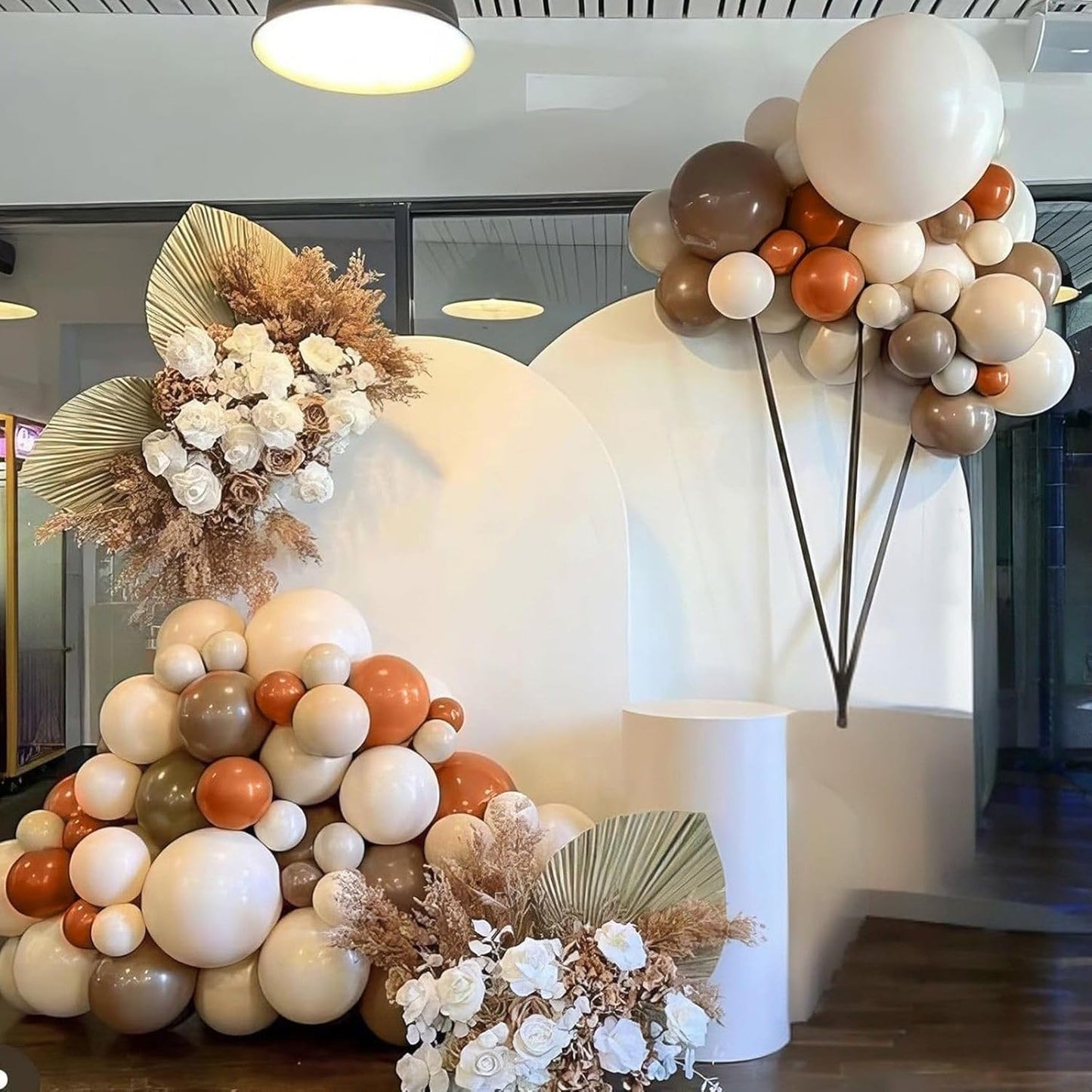 Burnt Orange Balloons, 50Pcs 12 Inches Nude Brown Metallic Champagne Fall Color Balloons for Autumn Fall Birthday Baby Shower Boho Wedding Bridal Shower Engagement Thanksgiving Party Decorations