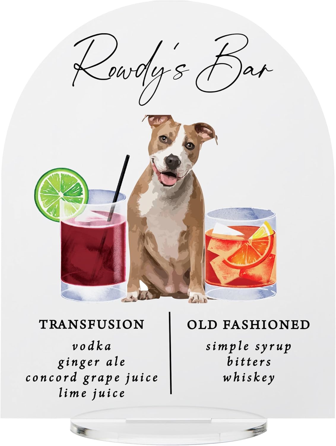 Pet Signature Drink Wedding Signs