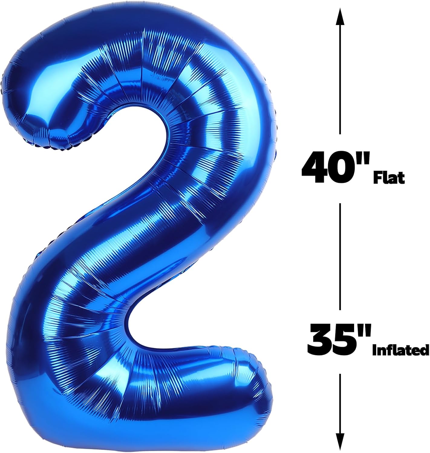 Jumbo Mylar Navy Blue 24 Number Balloon 40 Inch, Big Number 24 Balloons Birthday Decorations, 24 Year Old Birthday Party, Large Size Digit Numbers Balloon Supplies