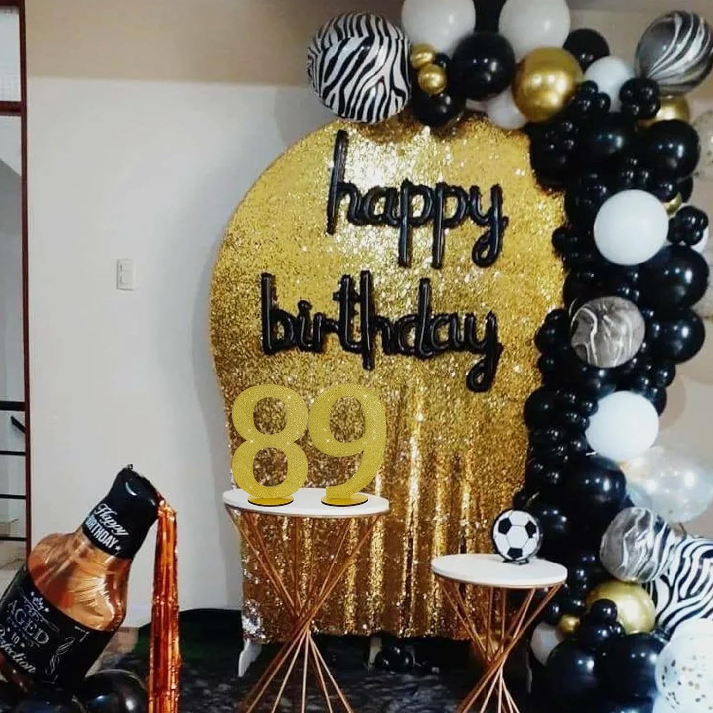 TONIFUL 11.8 Inch Gold Glitter Numbers Table Centerpieces 0-9 Birthday Party Decorations,Shining Gold Digital 9 for Birthday Party,Wedding,Bridal Shower,Engagement,Photo Shoot,Anniversary