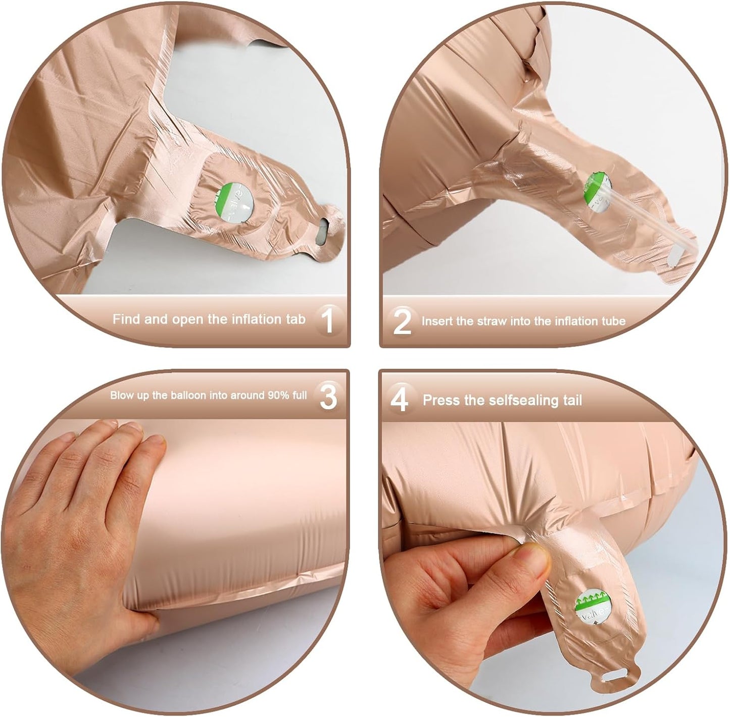 Light Brown Number 1 Balloon 40 inch, Number 1 Birthday Balloons for Boy Girl, Light Brown Foil One Balloon for 1st 10 11 12 16 18 Birthday Party, Anniversary Celebration Numbers Decorations