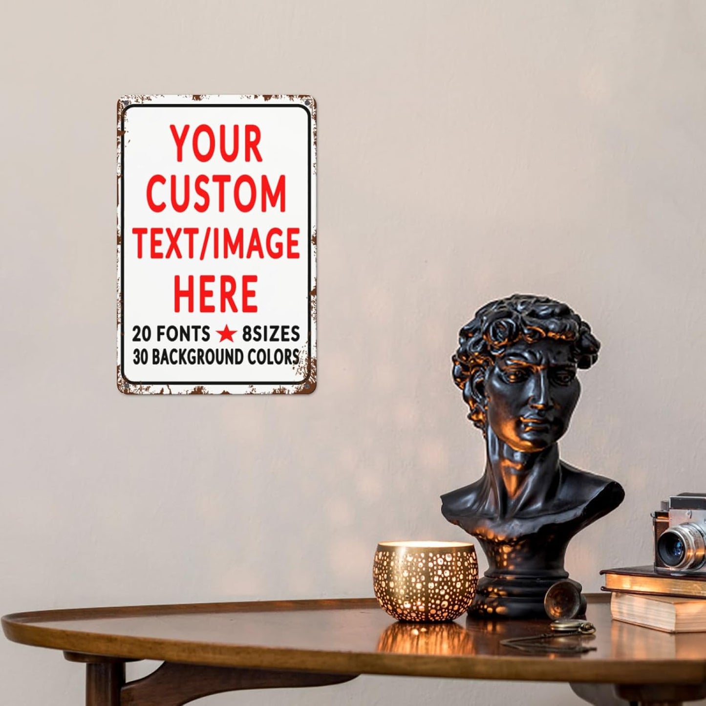 Custom Sign Personalized Custom Metal Sign, Customize For Office, Business, Workplace, Office, Home, Delivery Signs 8x12