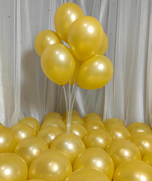 300 Pack Gold Balloons 12 Inch Pearlescent Golden Latex Party Balloon Bulk for Various Party Events Decorations