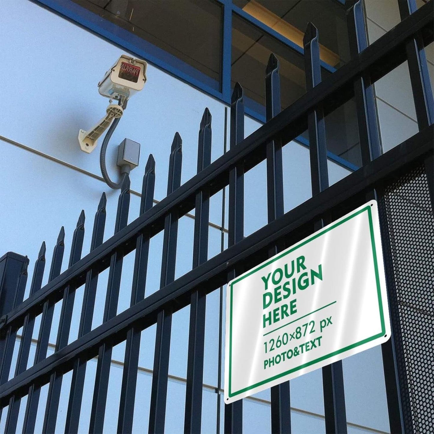 Custom Signs Outdoor Metal Sign - 12 x 8 Customized Personalized Aluminum Signs for Office, Home, Business, Decor, Custom Road Signs, Rust-Proof Sign (Green Text Box)