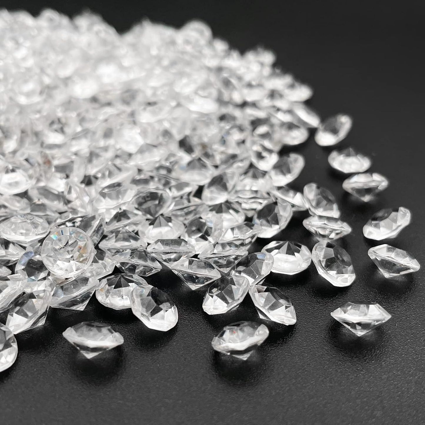 Fake Diamond, 3000PCS 8mm Clear Acrylic Diamonds Crystals Gems for Vase Fillers,Table Scatter, Party Favor, Wedding Decoration, Photography Props, DIY Crafts-8mm