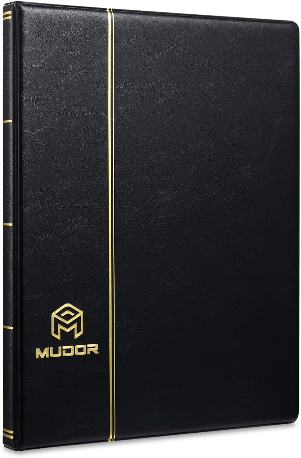 MUDOR Stamp Collecting Album, 7 Rows Pockets Stamp Book for Collectors, 10 Sheets Stamp Stockbook