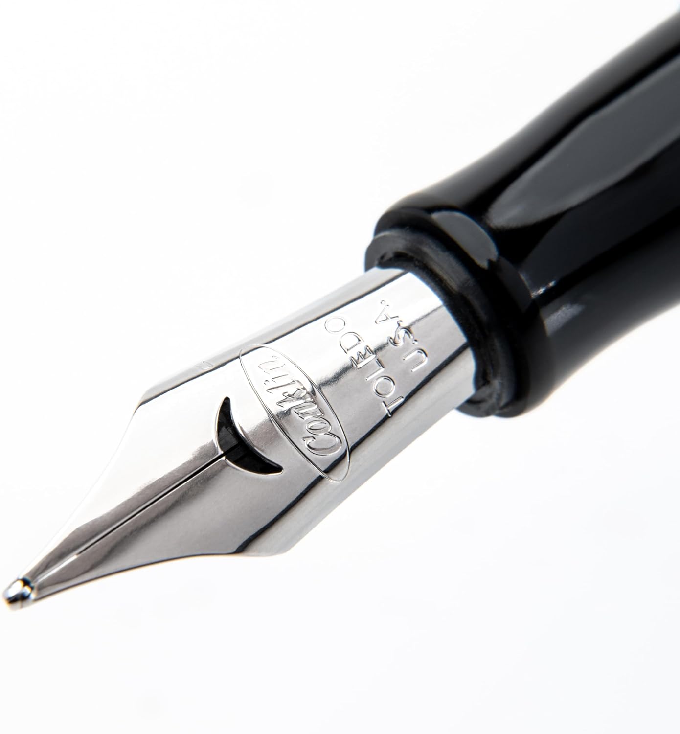 Conklin Duragraph Fountain Pen Ice Blue - Extra Fine Nib, Precision Writing Instrument with Cool Blue Finish