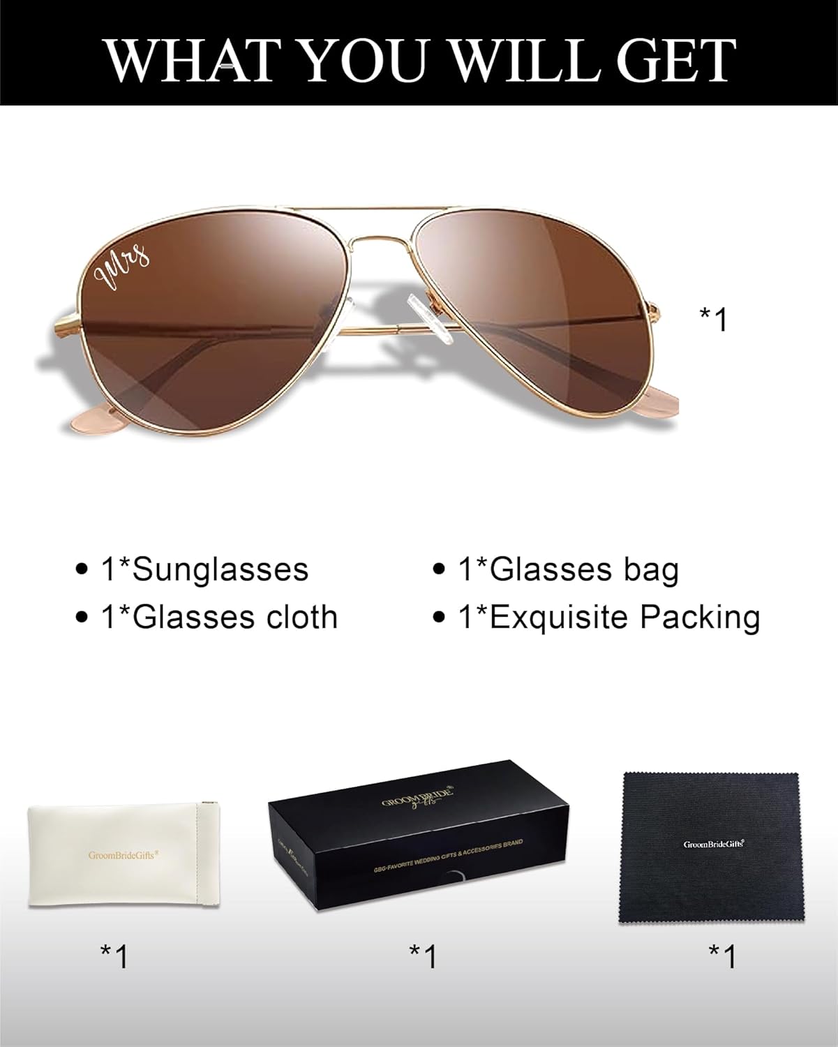 Bride and Groom Polarized Sunglasses for Wedding – UV400 Protection, Lightweight & Stylish Couple Sunglasses