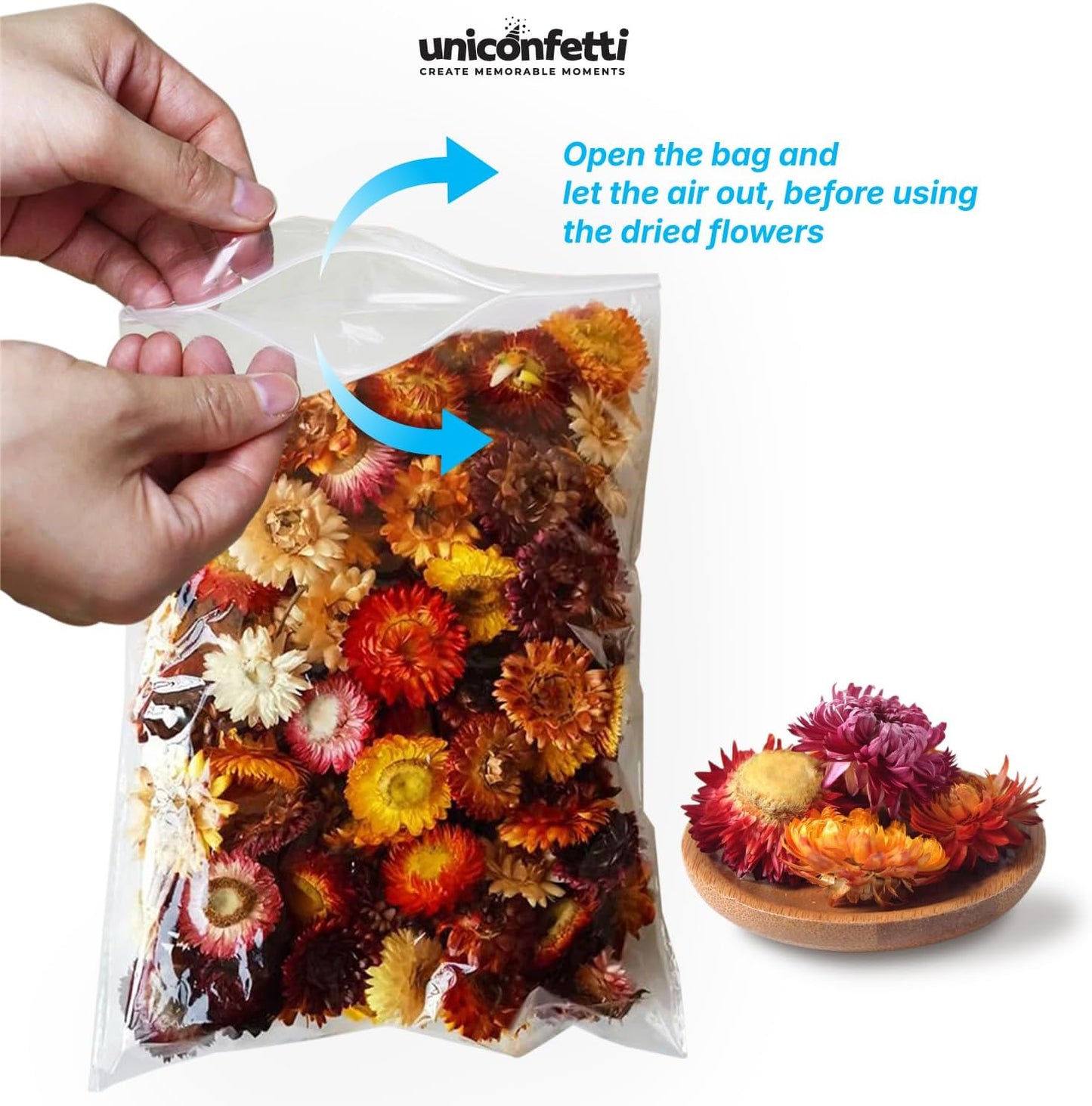 Dried Flower Red Rose Biodegradable Confetti - Real Flower Petals for Weddings, Flower Girl Toss, Wedding Send Off Ideas, Party Table Decoration | Boxed - 8oz (0.5lbs)