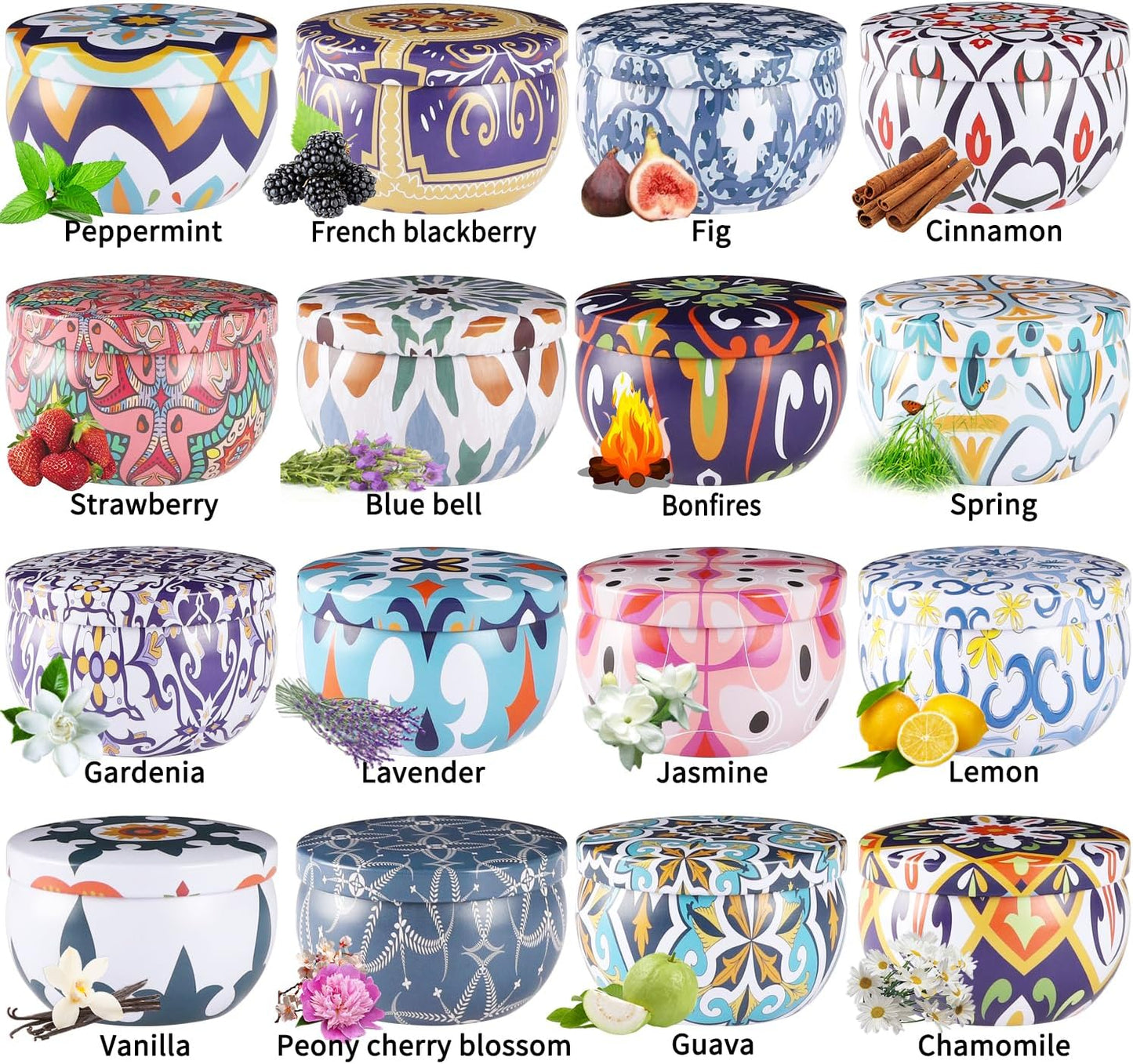 16 Pack Scented Candles Gift Set- Aromatherapy Candle Gifts for Men, Woman-Men Candle Set，Ideal Gift for Travel Home Décor