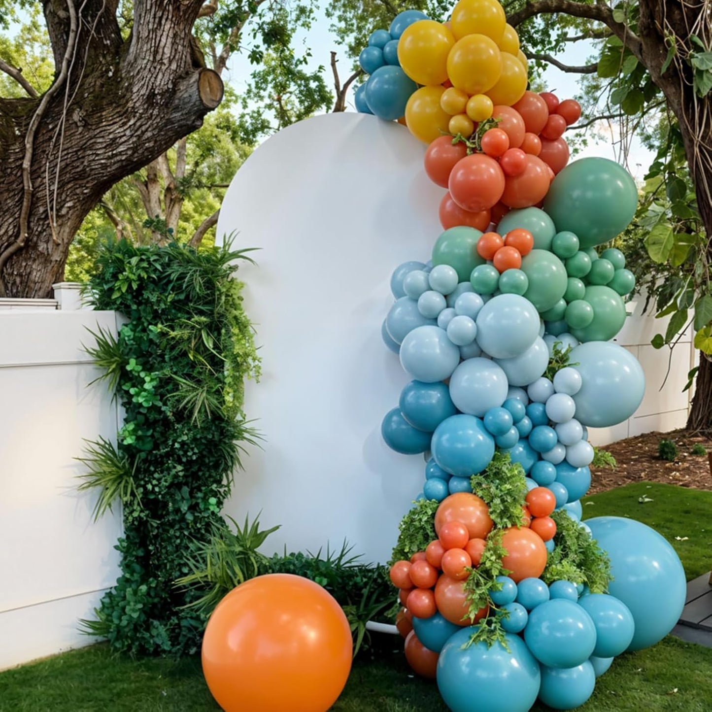 Cow Print Balloons, 60pcs Farm Cow Balloons, Retro Dusty Blue Yellow White Balloon, Blue Cloud Print Balloon For Kids Birthday Baby Shower Cowboy Farm Theme Party Wedding Anniversary Bachelorette