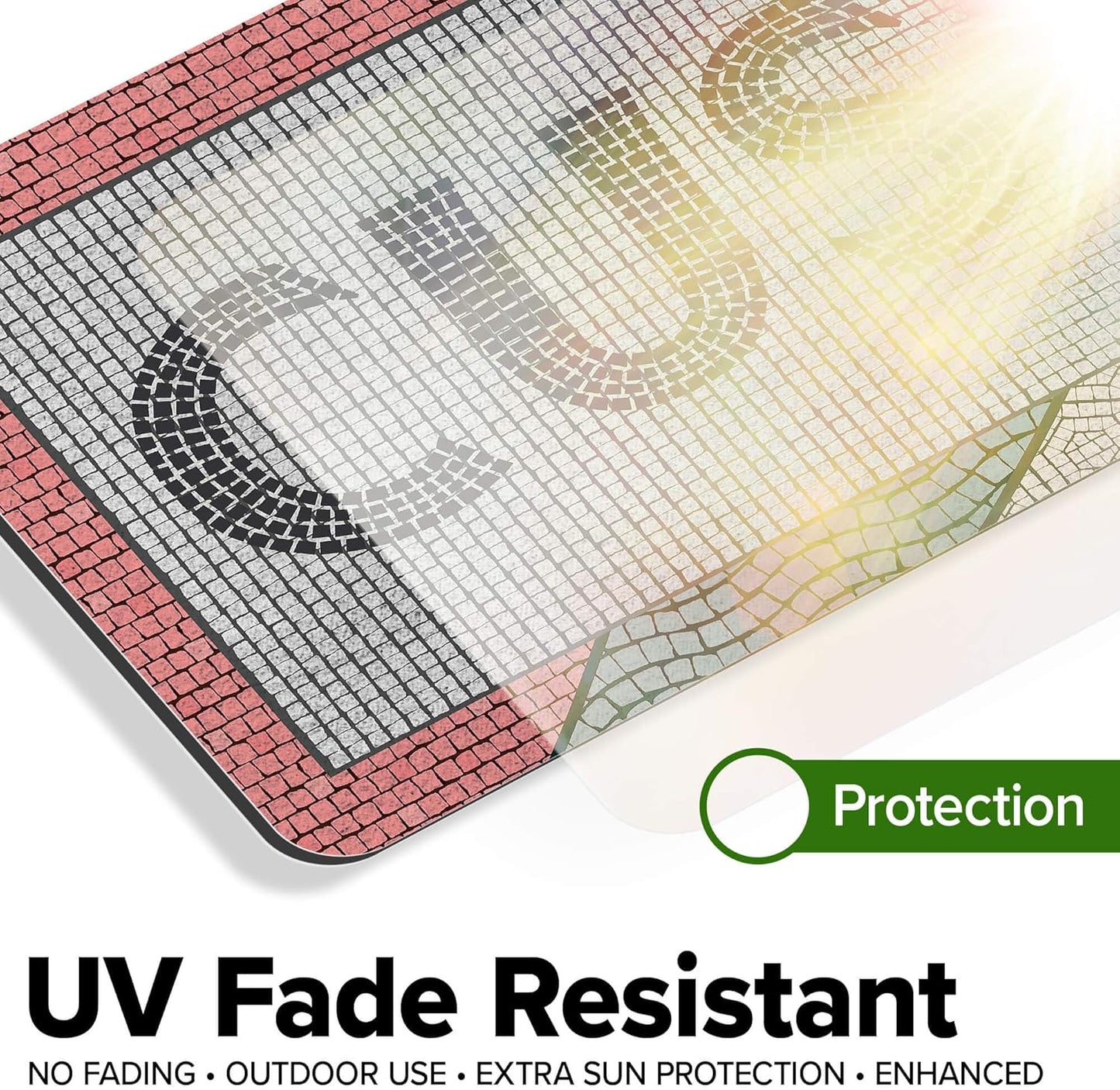 Custom Sign, Custom Street Sign, 11 Font Colors, 13 Font Styles, 4 Hole Options, 22 Sizes, 6x24 Inches, Rust Free DiBound, Fade Resistant, Made in USA by My Sign Center (Fauxsaic 2)