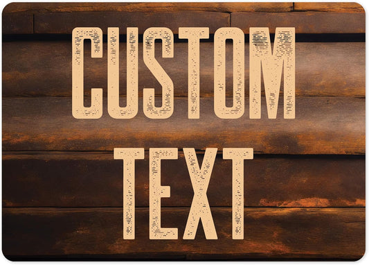 Custom Sign, Custom Street Sign, 11 Font Colors, 13 Font Styles, 4 Hole Options, 22 Sizes, 10x14 Inches, Rust Free DiBound, Fade Resistant, Made in USA by My Sign Center (Vintage Wood)